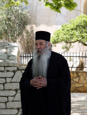 A really Long bearded Orthodox Christian Priest