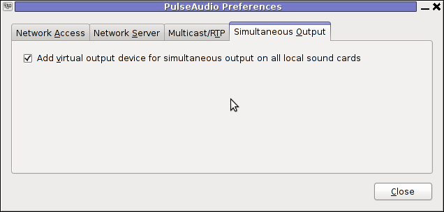 PulseAudio simultaneous output