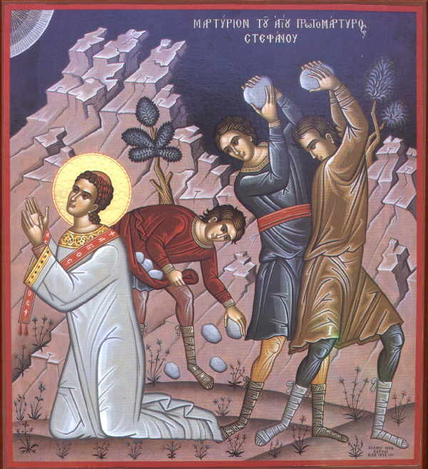 Saint Stephen Martyrdom Orthodox Christian Icon