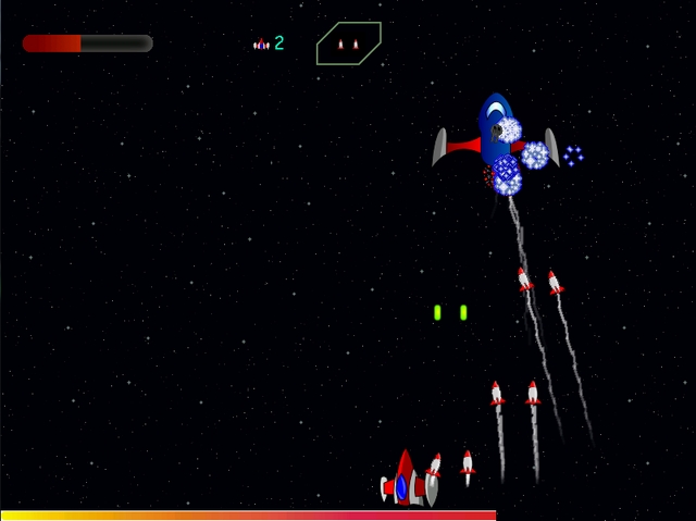 Garnatron Linux Spaceship arcade game screenshot