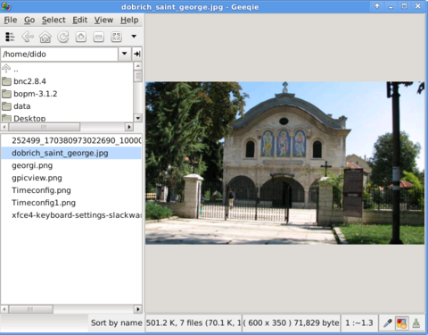 Geeqie screenshot Slackware Linux 13.37