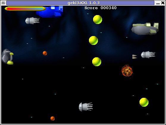 Geki3 gameplay screenshot Debian Linux