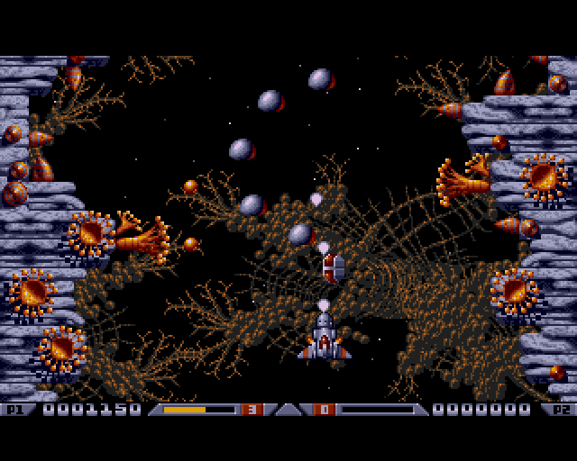 Xenon 2 megablast PC DOS level screenshot
