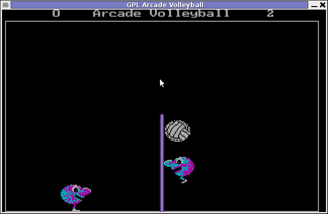 In the Game GPL Arcade Volleyball Debian GNU / Linux
