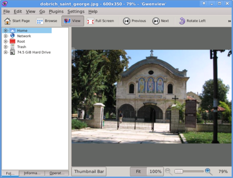 Gwenview screenshot Slackware Linux 13.37