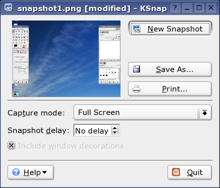 ksnapshot screenshot
