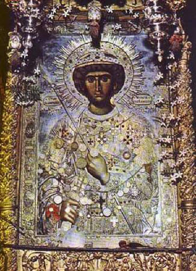 St. George Fanuilska miraculous icon Zograf Monastery