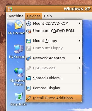 VirtualBox Install Guest Additions Ubuntu Screenshot
