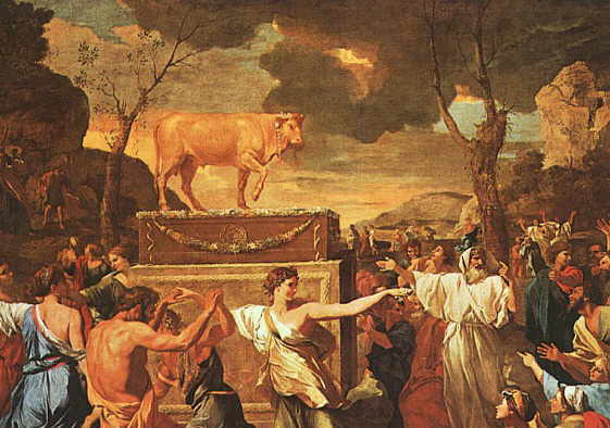   -     - Nicolas Poussin - Adoration of the Golden Calf