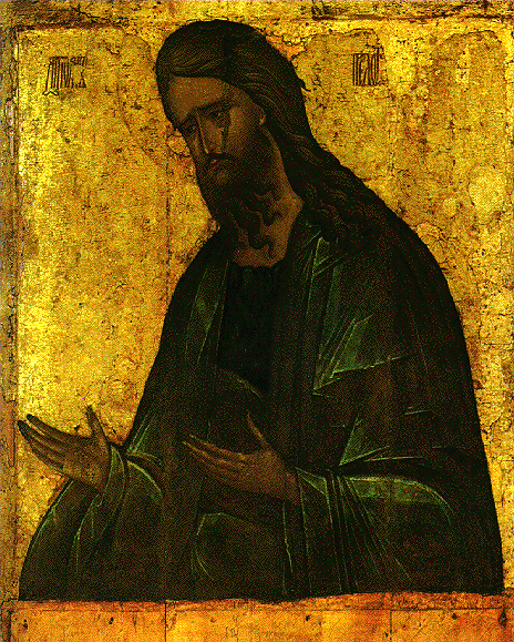 .  .   .  . St.John the Precursor by St. Andrey Rublev