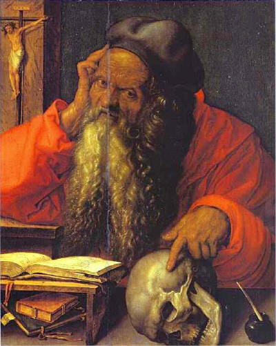 Блажени Йероним - портрет от Албрехт Дюрер (Albrecht Dürer, 1471-1528). Източник: lexscripta.com