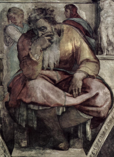 Микеланджело Буонароти, пр. Йеремия, тавана на Сикстинската капела