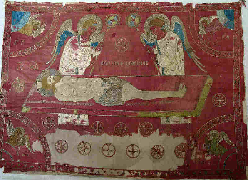 Плащаница от Бачковския манастир, началото на ХV в. Източник: НИМ, historymuseum.org