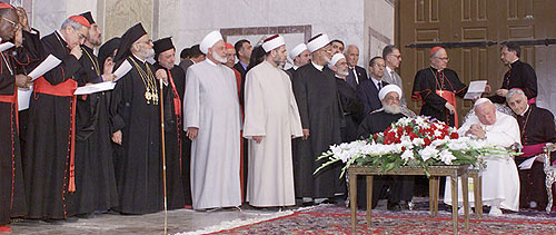 Pope John Paul II in Damascus